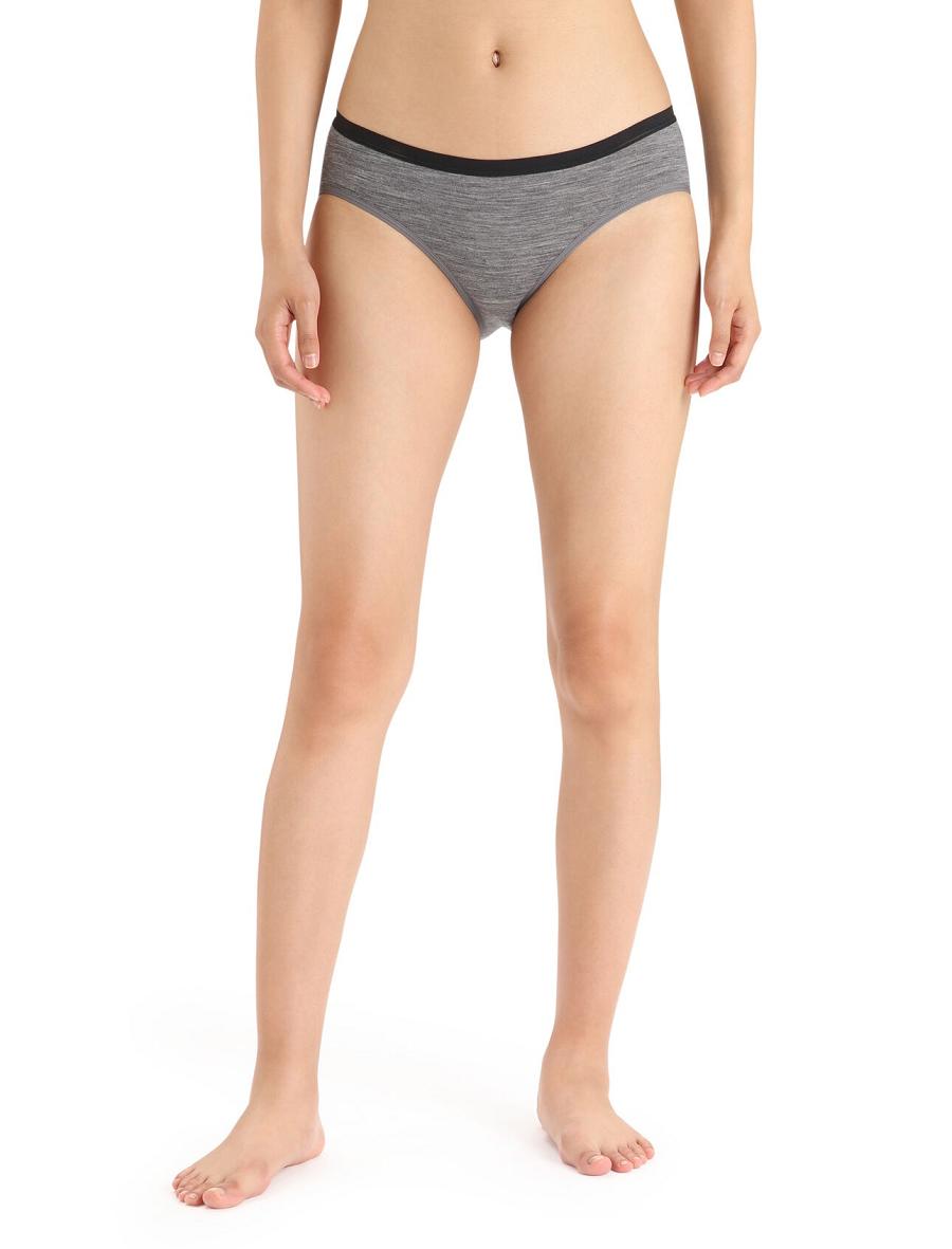 Sous Vêtement Icebreaker Merino Siren Hipkini Briefs Femme Grise | FR 1728RVDW